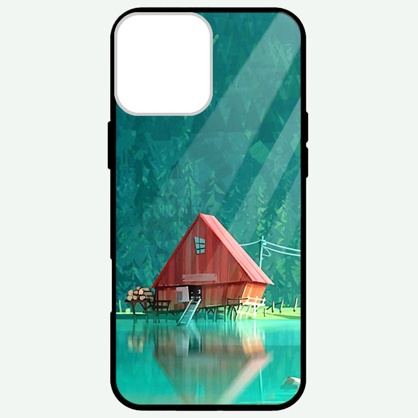 Beautyful House on side Jhil Glossy Phone Cases