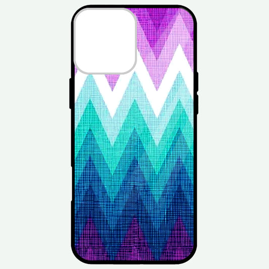 Chevron Blue Shades Glossy Phone Cases