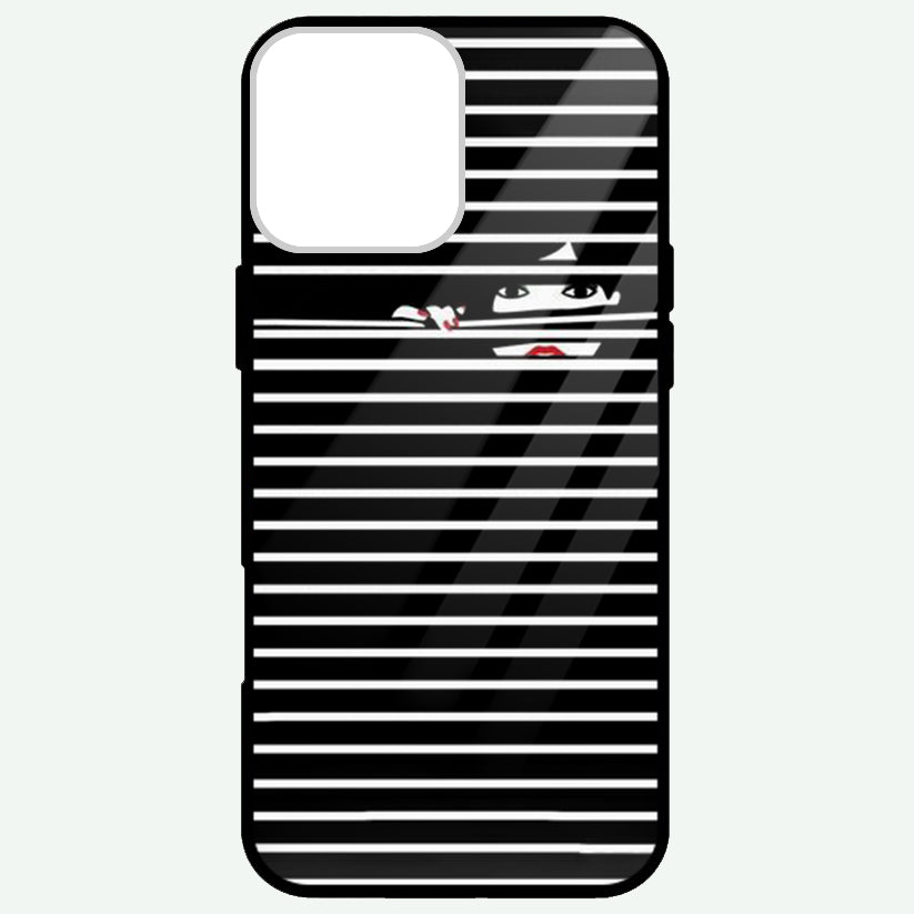 Bold Girl Strips Design Golssy Phone Cases