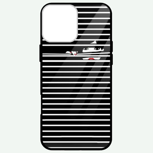 Bold Girl Strips Design Golssy Phone Cases
