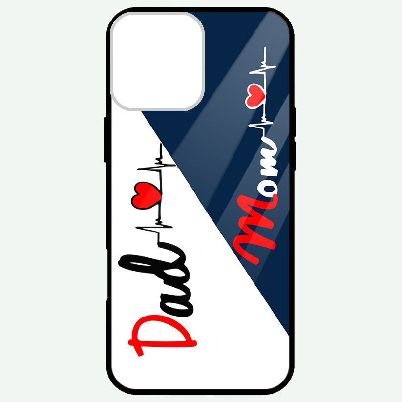 Mom And Dad Loved  Hearts Golssy Phone Cases