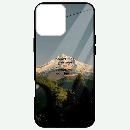 Sometimes win and Sometimes You lern Glossy Phone Cases