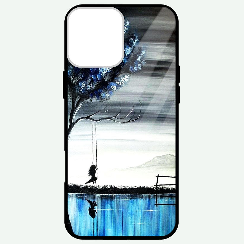 Baby Doll On Swing  Glossy Phone Cases