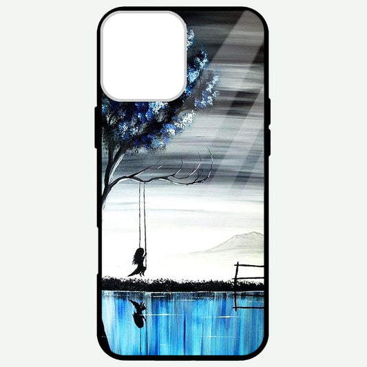 Baby Doll On Swing  Glossy Phone Cases