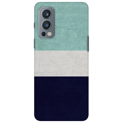 Basic Colored Stripes Back Cover for Oneplus Nord 2 5G