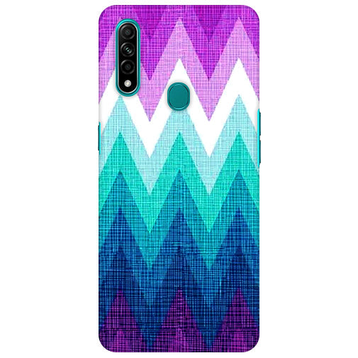 Chevron Blue Shades Back Cover for Oppo A31