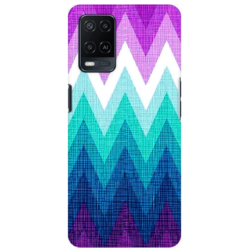 Chevron Blue Shades Back Cover for 𝙊𝙥𝙥𝙤 𝘼15 /𝙊𝙥𝙥𝙤 𝘼15𝙨