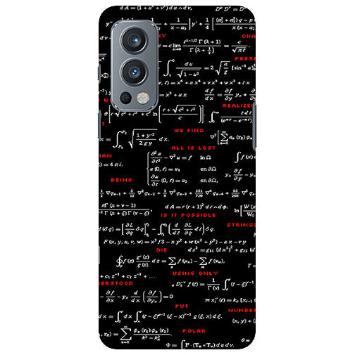 Matric Formulas Back Cover for Oneplus Nord 2 5G