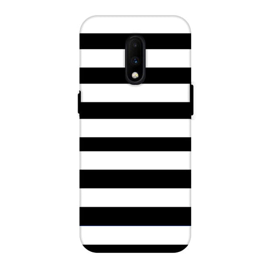 Classic Black White Stripes Back Cover for OnePlus 7