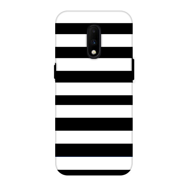 Classic Black White Stripes Back Cover for OnePlus 6