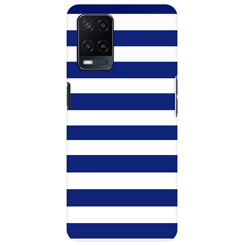 Classic Blue White Stripes Back Cover for 𝙊𝙥𝙥𝙤 𝘼15 /𝙊𝙥𝙥𝙤 𝘼15𝙨