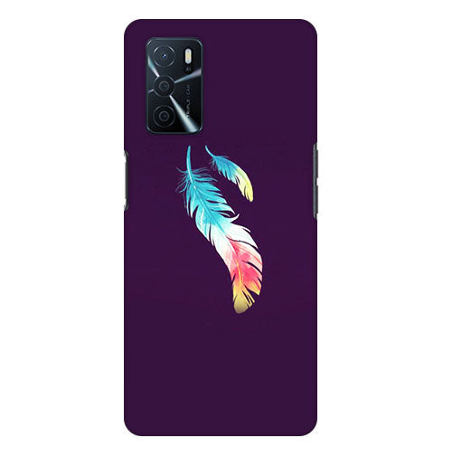 Birds feather  Back Cover for Oppo A16