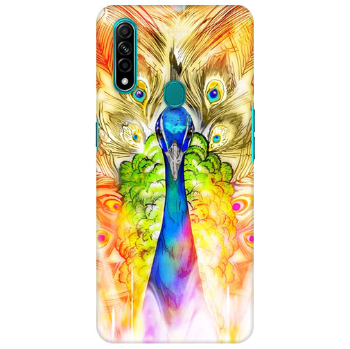 Bold Peacock  Back Cover for Oppo A31