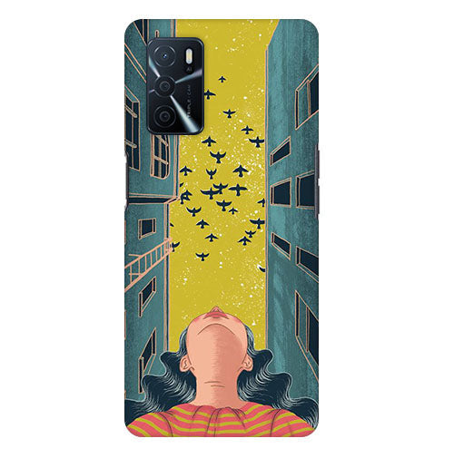 Bird Flying  Looking Amazing Back Cover for Oppo A16