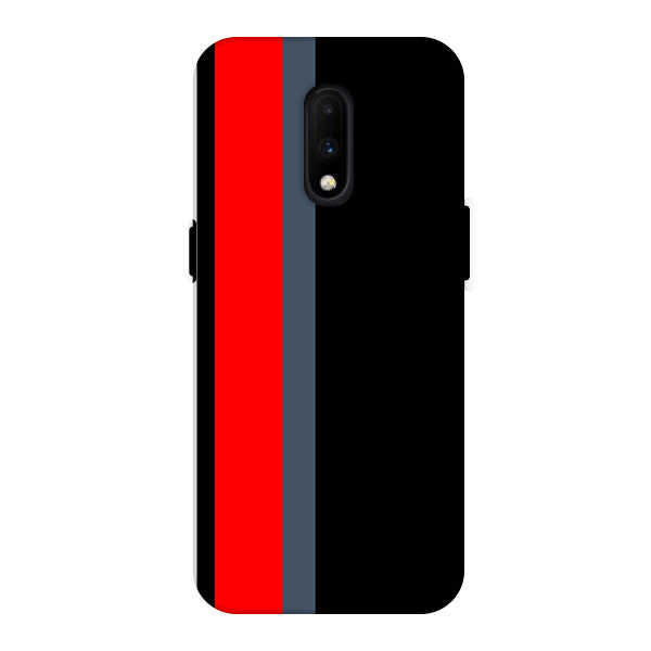 White Black Coloreds Strips Back Cover for OnePlus 6