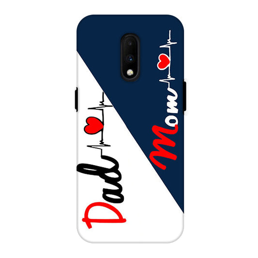 Mom And Dad Loved  Hearts Back Cover for OnePlus 7