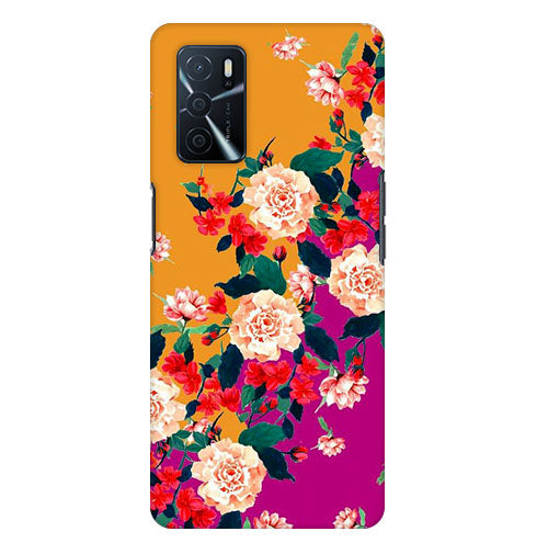 Oils Flowers  Back Cover for Oppo A16