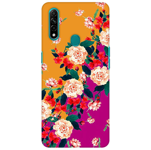 Oils Flowers  Back Cover for Oppo A31