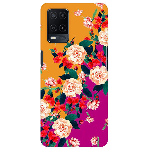 Oils Flowers  Back Cover for Oppo A54