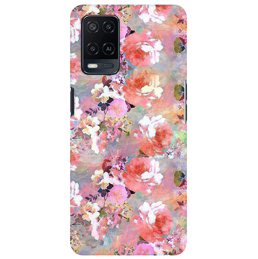 Shadow Flowers Back Cover for Oppo A54