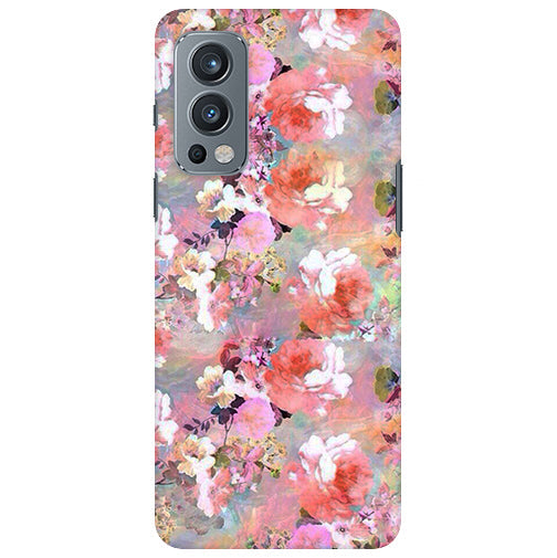 Shadow Flowers Back Cover for Oneplus Nord 2 5G