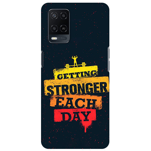 Geating Stronger Each Day Back Cover for 𝙊𝙥𝙥𝙤 𝘼15 /𝙊𝙥𝙥𝙤 𝘼15𝙨