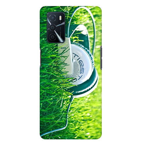 Gras In Headphone Back Cover for Oppo A16