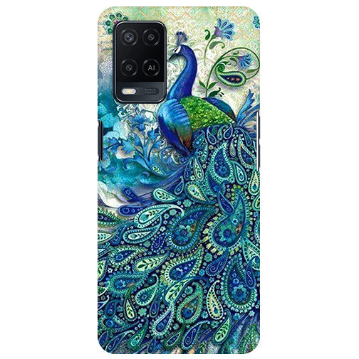 Peacockd Feather Back Cover for Oppo A54