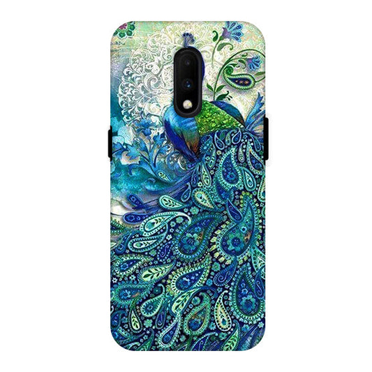 Peacockd Feather Back Cover for OnePlus 6