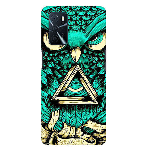 Mighty Owl Artwork Back Cover for Oppo A16