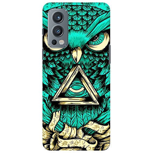 Mighty Owl Artwork Back Cover for Oneplus Nord 2 5G