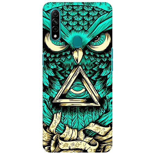 Mighty Owl Artwork Back Cover for Oppo A31