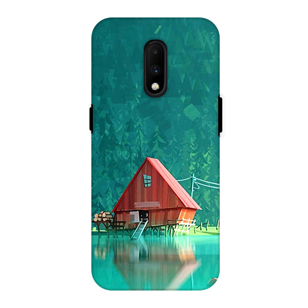 Beautyful House on side Jhil Back Cover for OnePlus 7