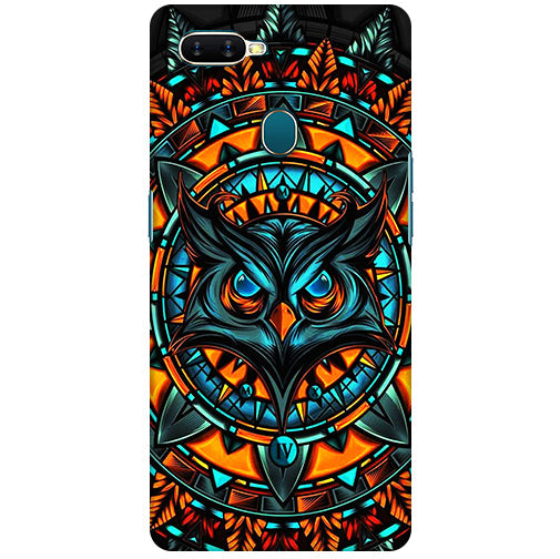 Angry Owl Artwork Back Cover for Oppo A12 / Oppo A11k