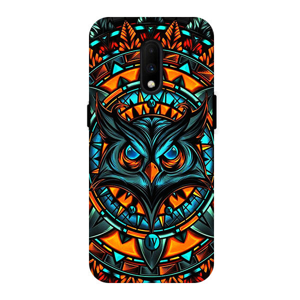 Angry Owl Artwork Back Cover for OnePlus 7