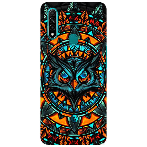 Angry Owl Artwork Back Cover for Oppo A31