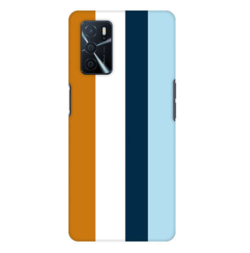 Stripes Colored Back Cover for Oppo A55