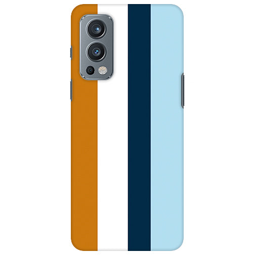 Stripes Colored Back Cover for Oneplus Nord 2 5G